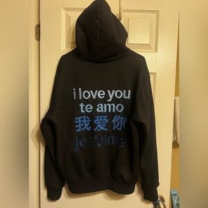 Custom BRIAVIA Black Hoodie (M) + Sweats (L) Set with Embroidery